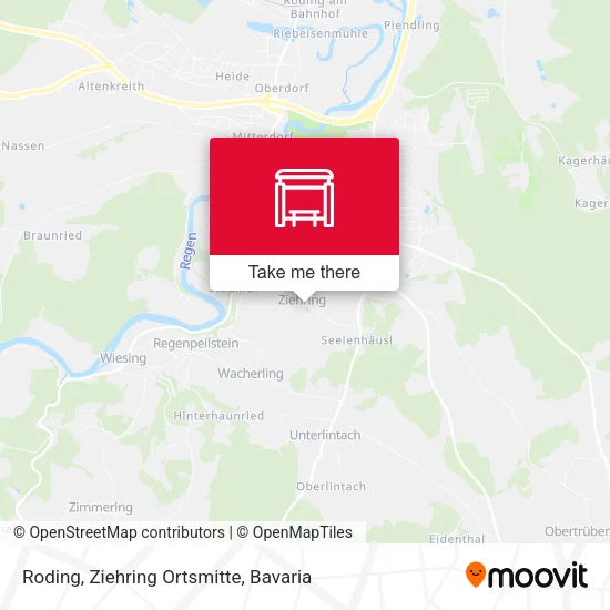 Карта Roding, Ziehring Ortsmitte
