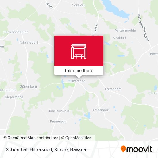 Schönthal, Hiltersried, Kirche map