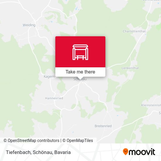 Tiefenbach, Schönau map