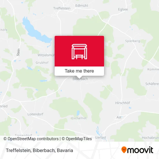 Карта Treffelstein, Biberbach