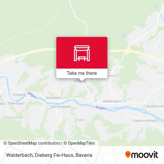 Walderbach, Dieberg Fw-Haus map