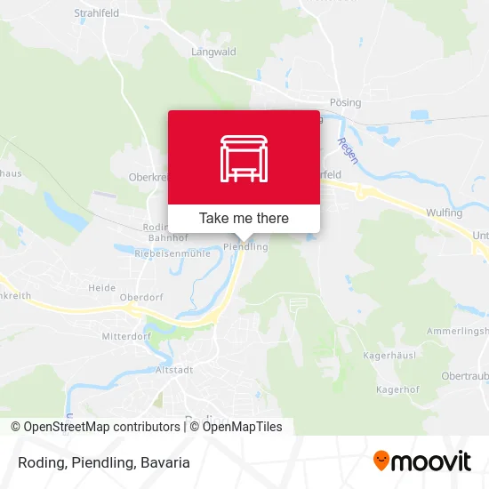 Карта Roding, Piendling