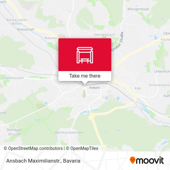 Ansbach Maximilianstr. map