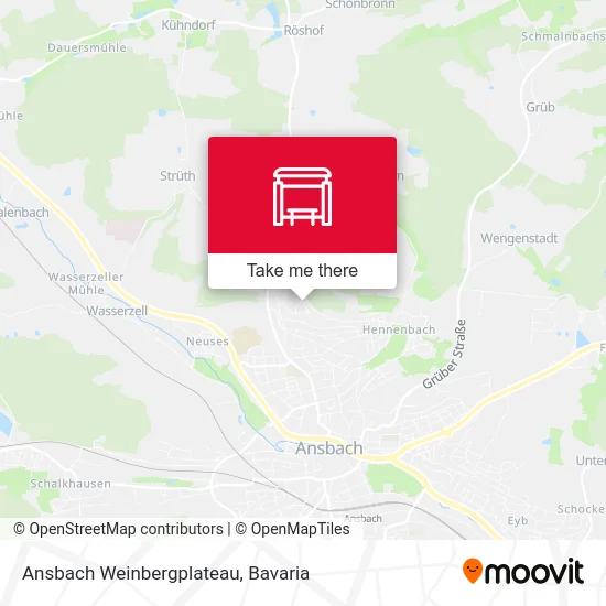 Карта Ansbach Weinbergplateau