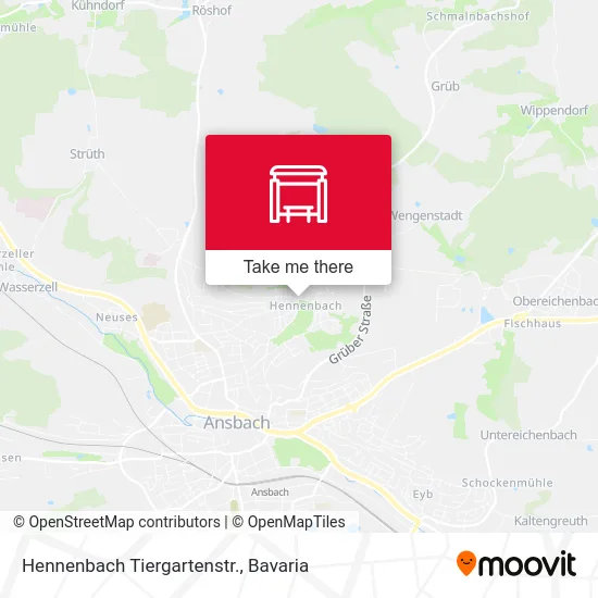 Карта Hennenbach Tiergartenstr.