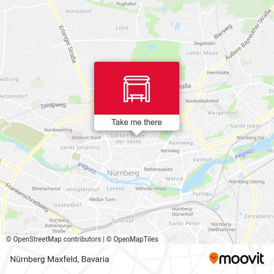 Nürnberg Maxfeld map