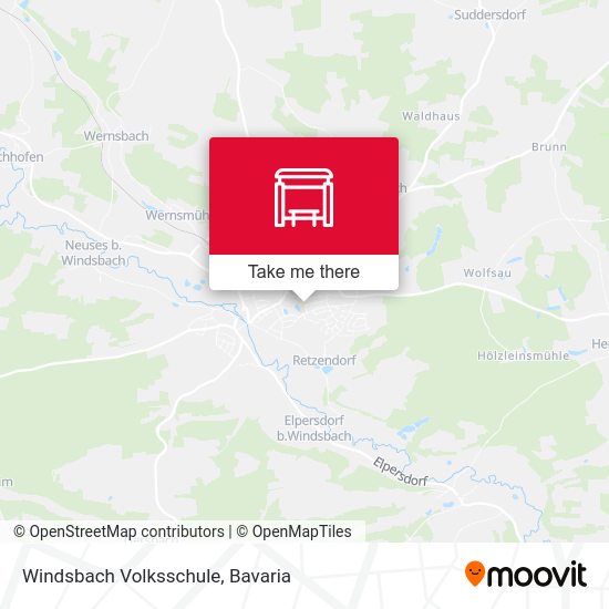 Карта Windsbach Volksschule