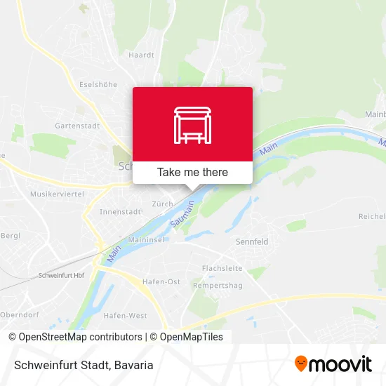 Карта Schweinfurt Stadt