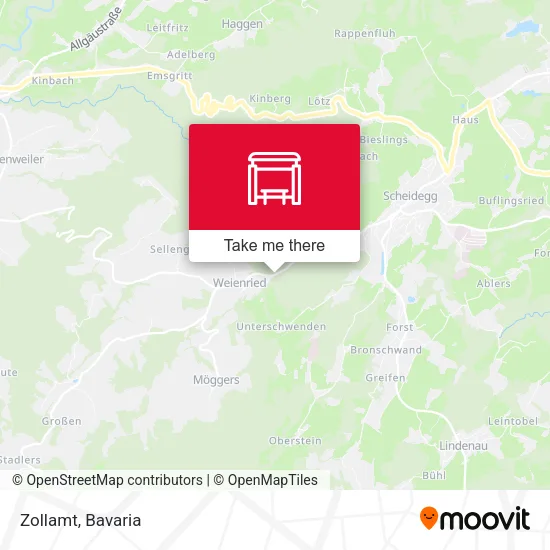 Карта Zollamt