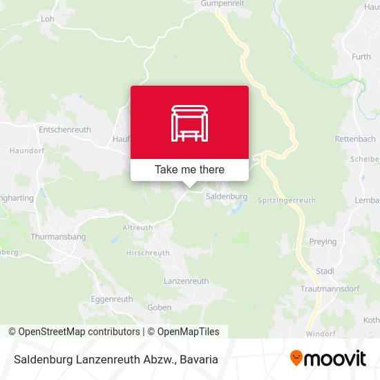 Saldenburg Lanzenreuth Abzw. map
