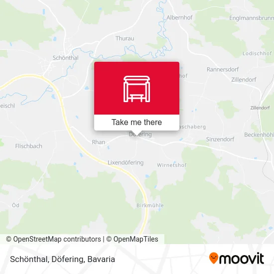 Карта Schönthal, Döfering