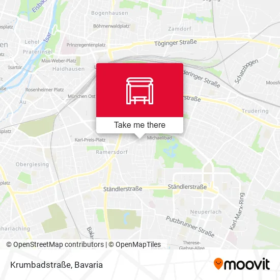 Карта Krumbadstraße