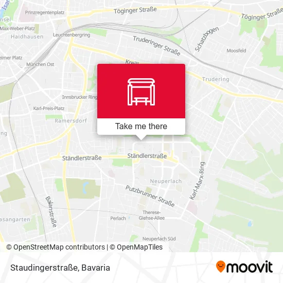 Карта Staudingerstraße