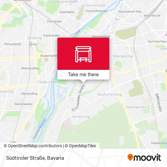 Карта Südtiroler Straße