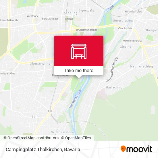 Карта Campingplatz Thalkirchen