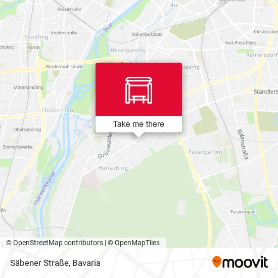 Карта Säbener Straße