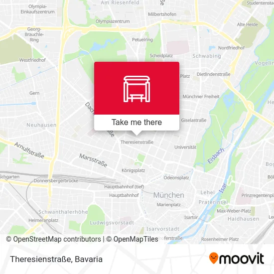 Карта Theresienstraße