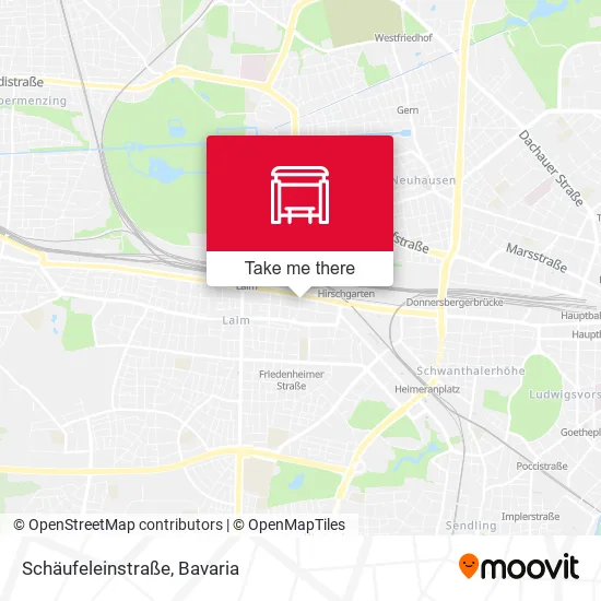 Карта Schäufeleinstraße