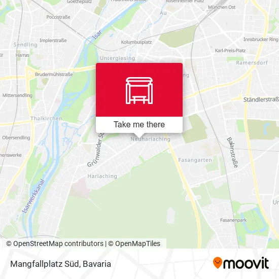 Карта Mangfallplatz Süd