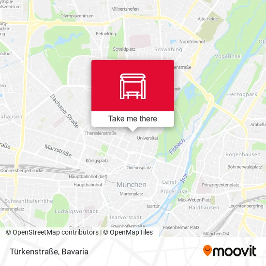 Карта Türkenstraße