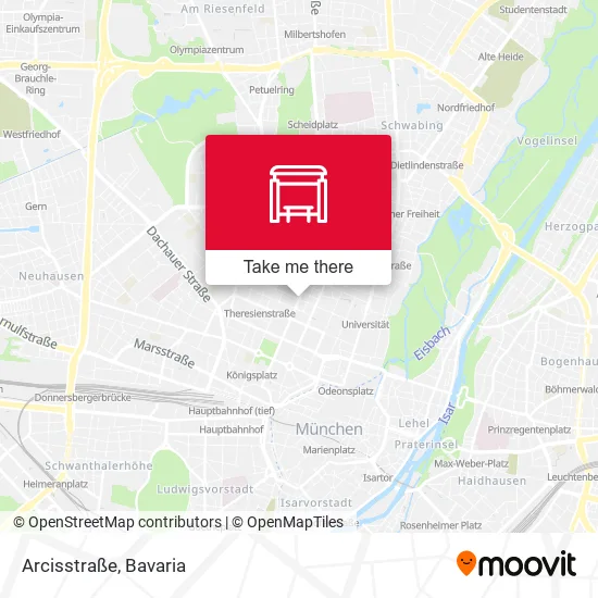 Карта Arcisstraße