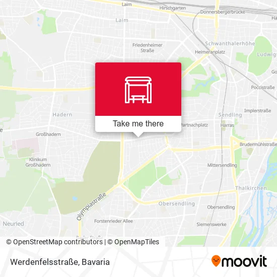 Карта Werdenfelsstraße