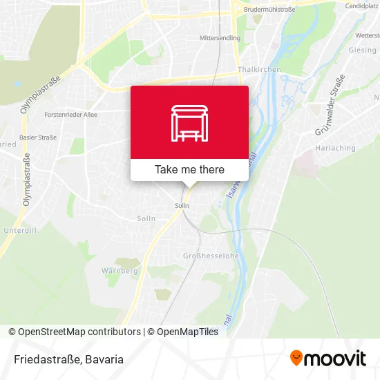 Карта Friedastraße
