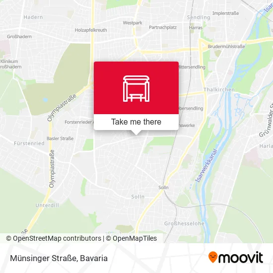 Карта Münsinger Straße