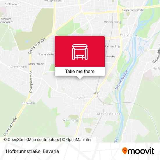 Карта Hofbrunnstraße