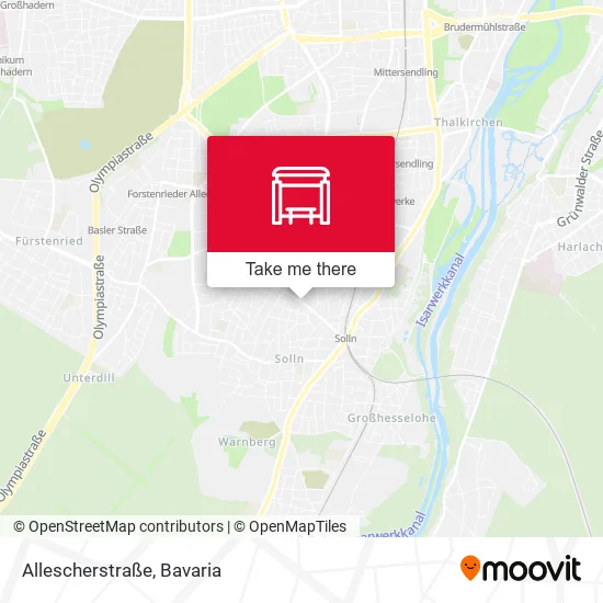 Карта Allescherstraße