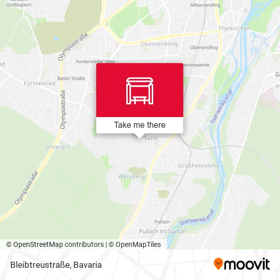 Карта Bleibtreustraße