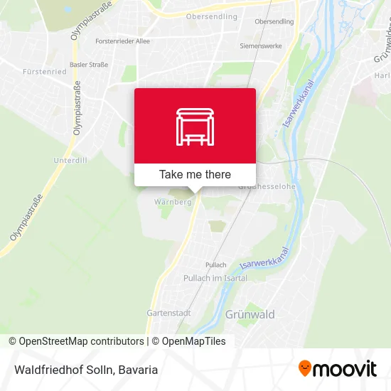 Карта Waldfriedhof Solln