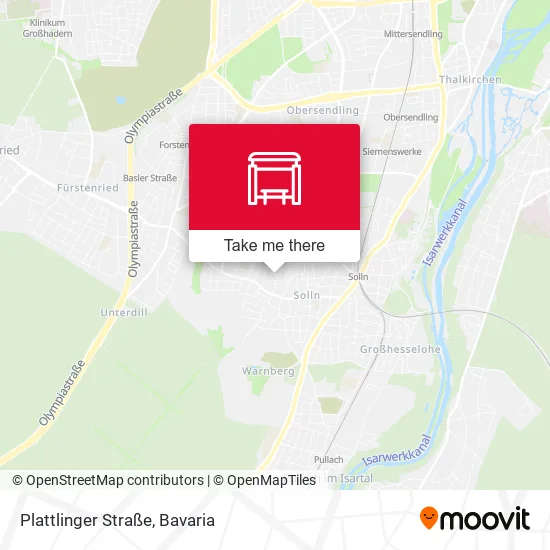 Карта Plattlinger Straße