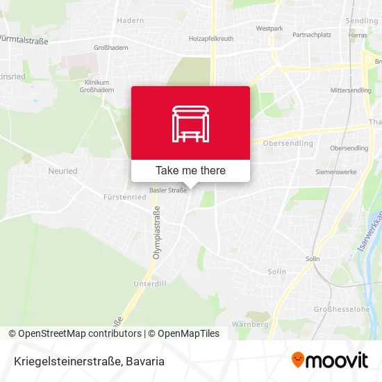 Карта Kriegelsteinerstraße