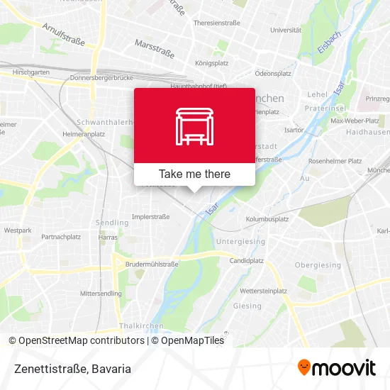 Карта Zenettistraße
