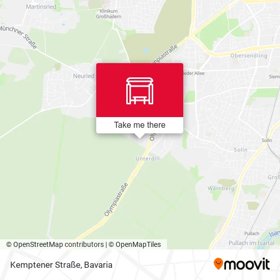 Карта Kemptener Straße