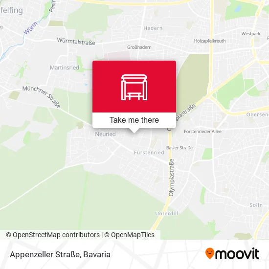 Карта Appenzeller Straße