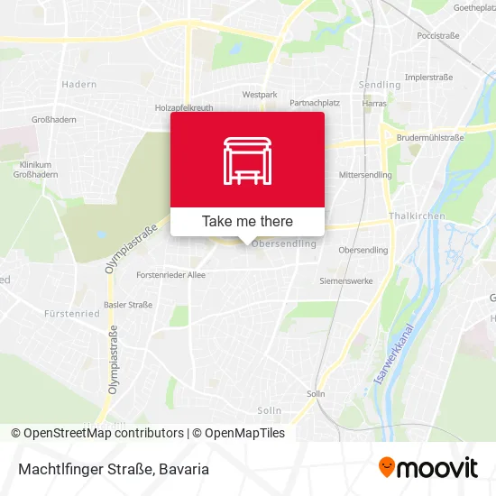 Карта Machtlfinger Straße