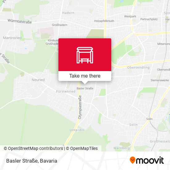Карта Basler Straße