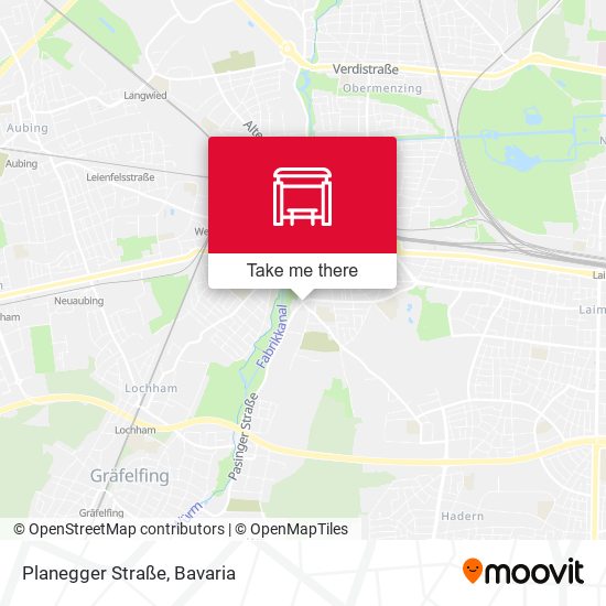 Карта Planegger Straße