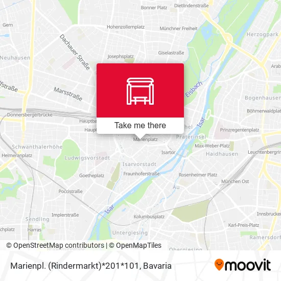 Карта Marienpl. (Rindermarkt)*201*101
