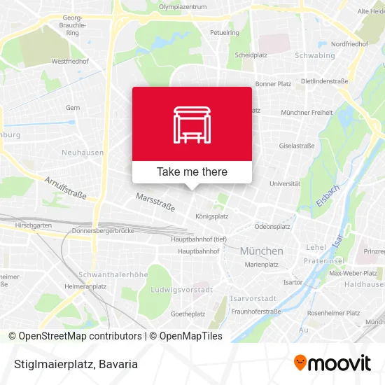 Карта Stiglmaierplatz
