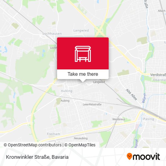 Kronwinkler Straße map