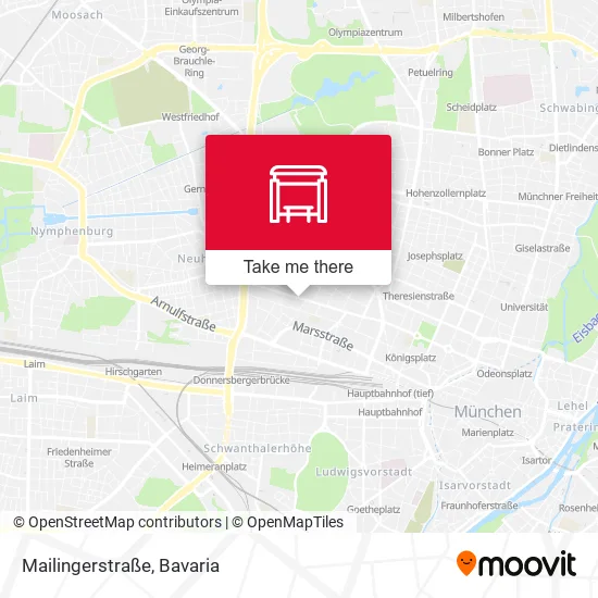 Карта Mailingerstraße