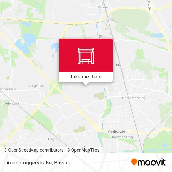 Карта Auenbruggerstraße
