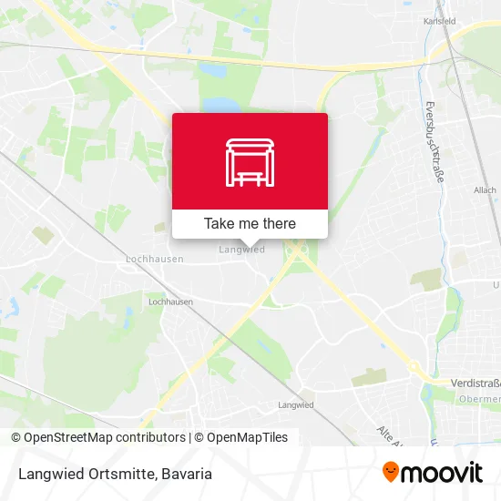 Карта Langwied Ortsmitte