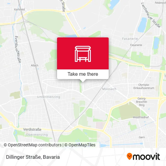 Карта Dillinger Straße