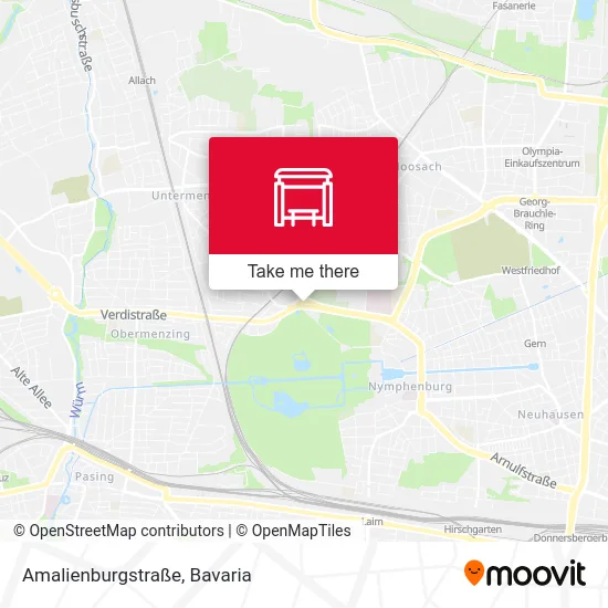 Карта Amalienburgstraße