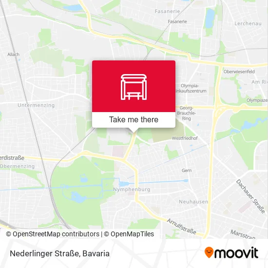 Карта Nederlinger Straße