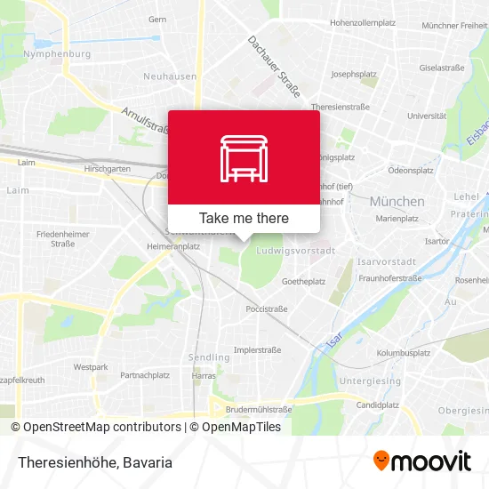 Карта Theresienhöhe